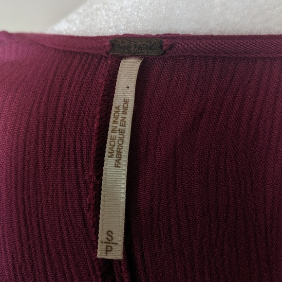 Free People Fuscia Flowy Boho Mini Dress - Picture 4 of 7